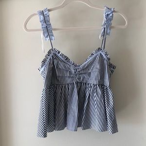 Zara striped shirt tank top size XS